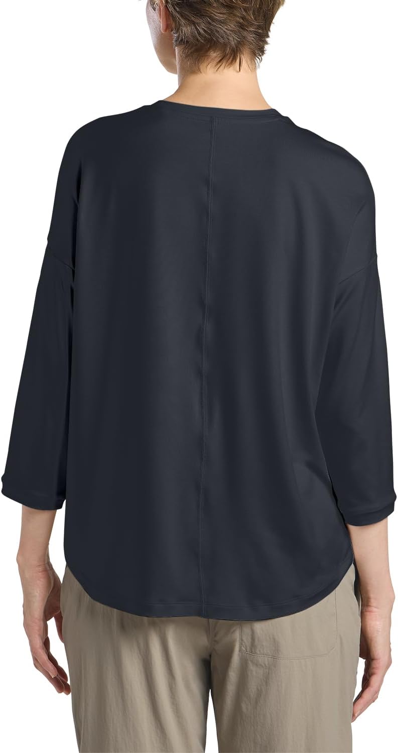 Jack Wolfskin Damen Travel 3 4 T W T-Shirt M Dark Navy Heather, M Dark Navy Heather