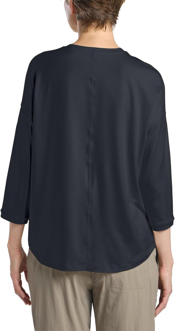 Jack Wolfskin Damen Travel 3 4 T W T-Shirt M Dark Navy Heather, M Dark Navy Heather