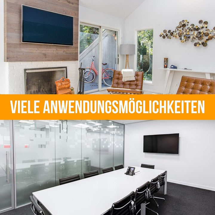 Nanook Flache und Neigbare TV-Wandhalterung für 40–80 Zoll Fernseher – Neigbar für TVs bis 65 Zoll,