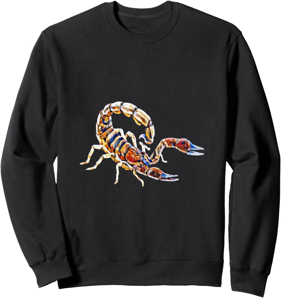 Skorpion Motiv Sternzeichen Terrarium giftig Tiere Skorpione Sweatshirt