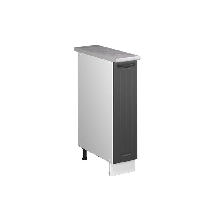 Vicco Apothekerschrank Fame-Line, Dunkelgrau/Weiss, 20 cm | AP Marmor, zur Kombination mit weiteren