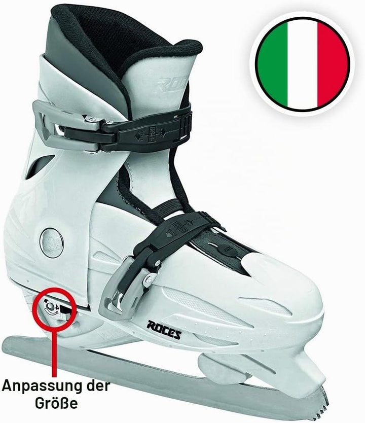 Roces Kinder Schlittschuhe MCK II F Grössenverstellbar 36-40 WHITE BLACK, 36-40 WHITE BLACK