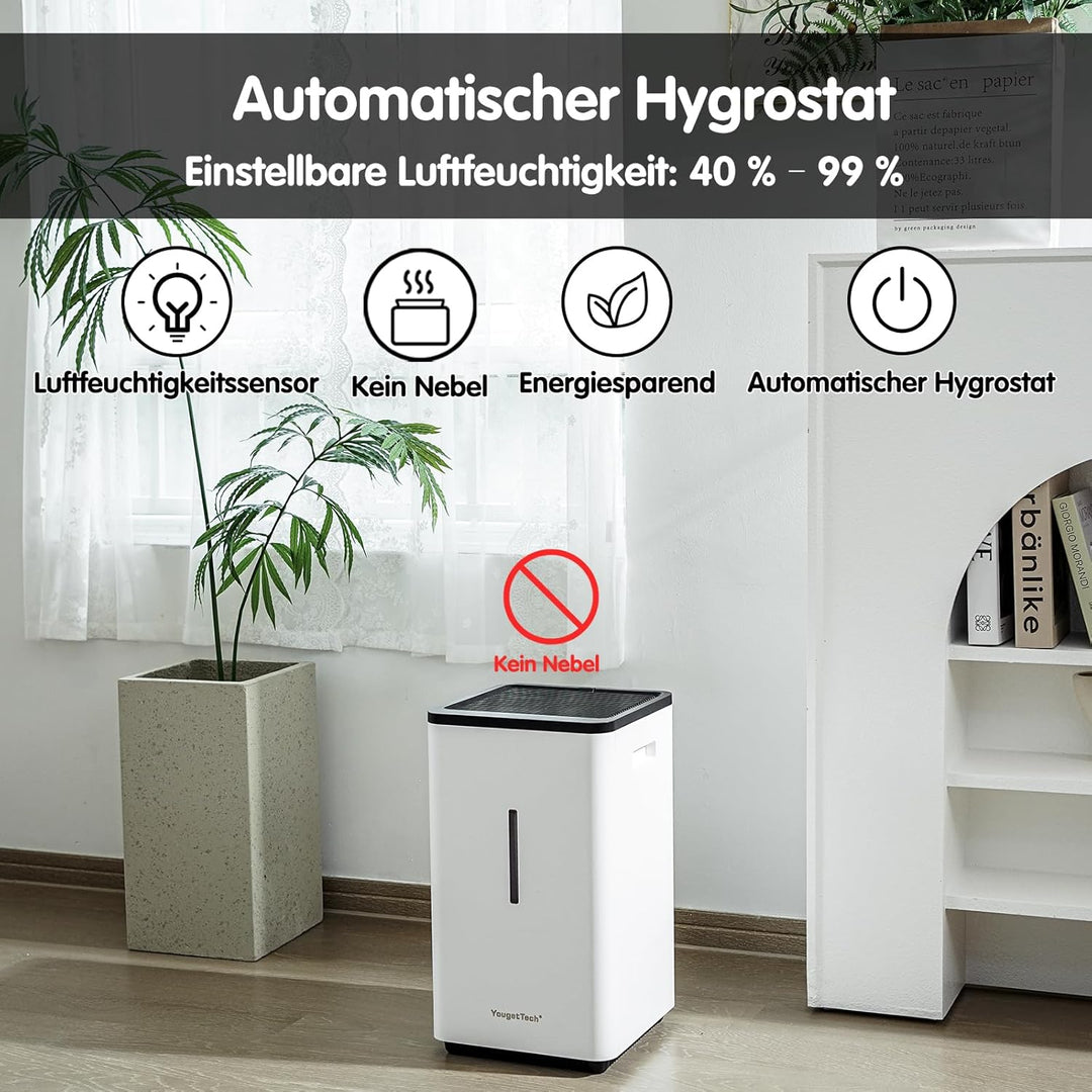 6,5 L Top Fill Luftbefeuchter, Verdunstungsme Luftbefeuchter, 1500 ml/h, automatische Abschaltung, W