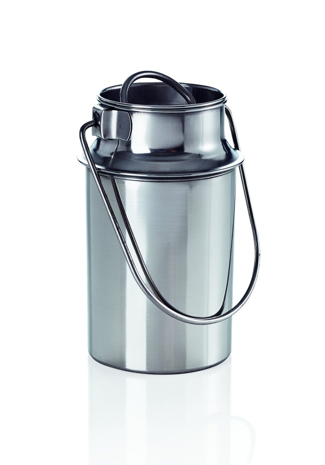 WAS 1012 100 Chromnickelstahl Transportkanne mit Tragebügel und Steckdeckel, 1.0 L, 8.0cm Oben Durch