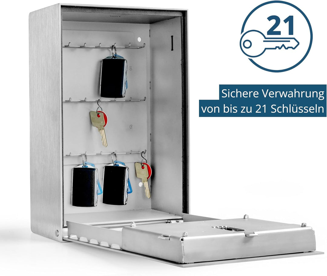 masunt Schlüsselkasten 2125 E Code | Schlüsseltresor mit innovativer Online-Codevergabe aus der Fern