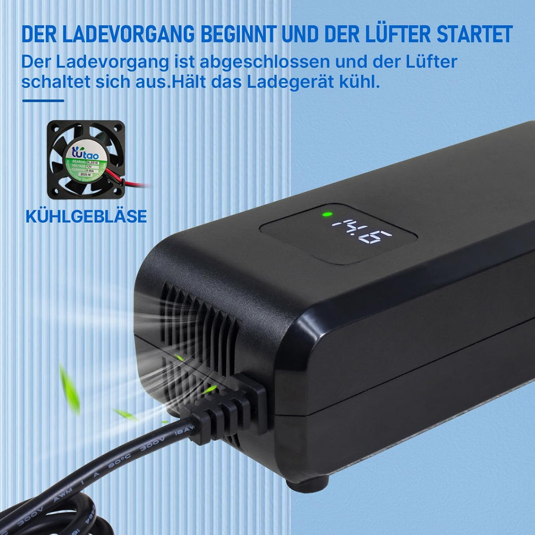 14.6V 10A LiFePO4 Lithium Batterie Ladegerät Maintainer für 12v/12.8v Deep Cycle Lithium Eisen Phosp