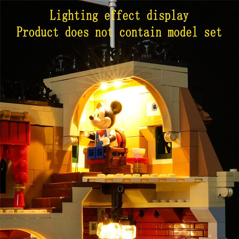 GEAMENT LED Licht-Set Kompatibel mit Lego Disney Zug mit Bahnhof (Disney Train and Station) - Beleuc