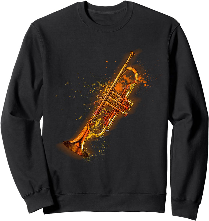 Trompete Instrument Musik Kunst Trompete Sweatshirt