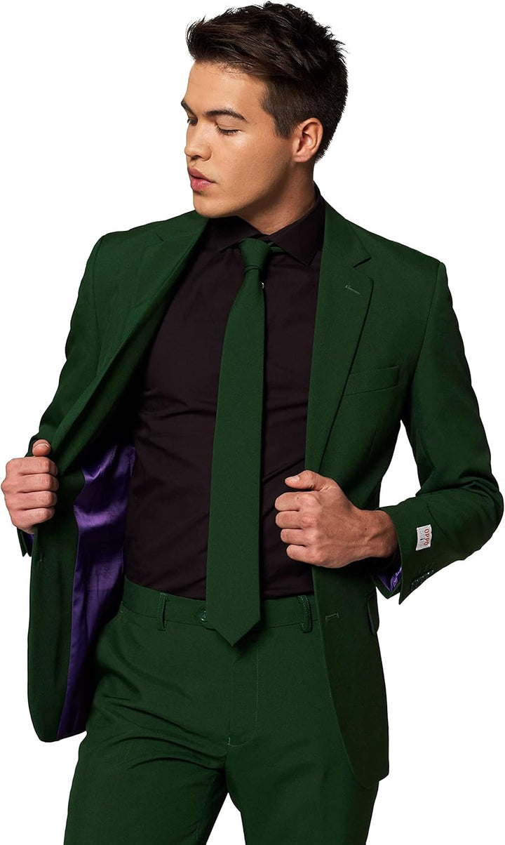 OppoSuits Herren Opposuits Halloween Suit For Men in Creepy And Stylish Print Anzug 48 Glorious Gree