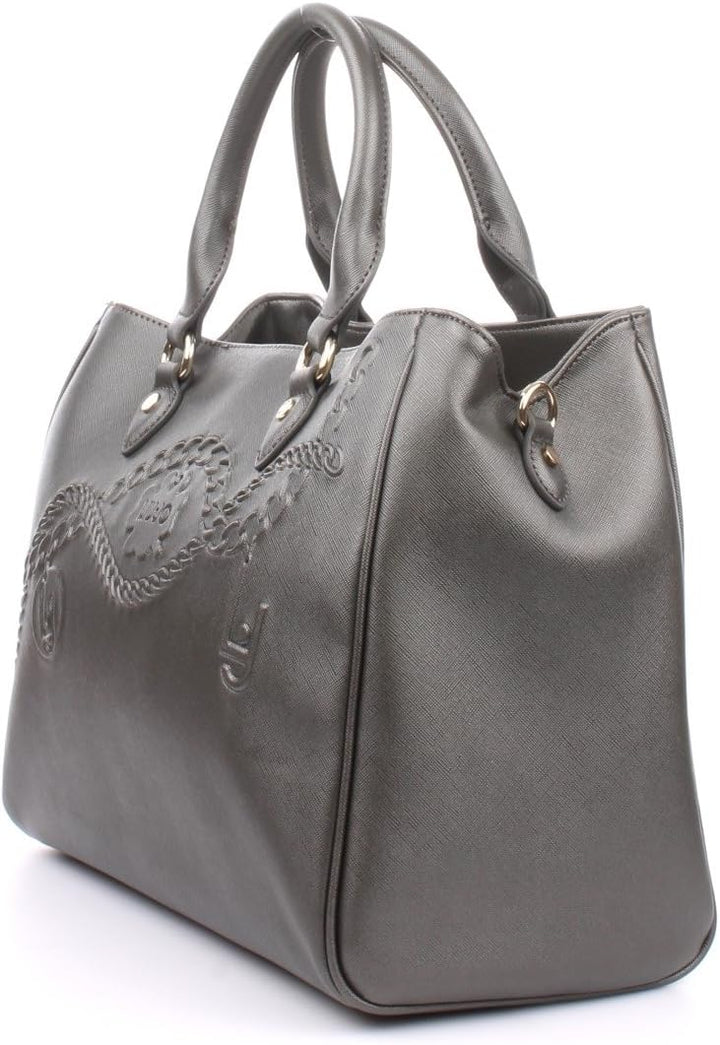 Liu Jo BOSTON BAG N66227E0140 Damen Bowlingtaschen 34x27x17 cm (B x H x T), Grau (Gun metal 90011)