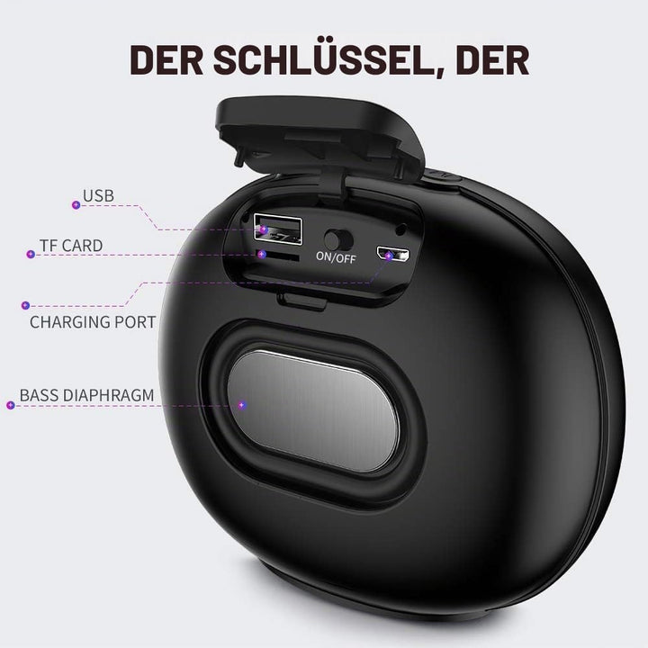 SENXINGYAN Bluetooth Lautsprecher, IPX6 Tragbarer Musikbox 360° HD-Stereo, Soundbox Mini Bluetooth L