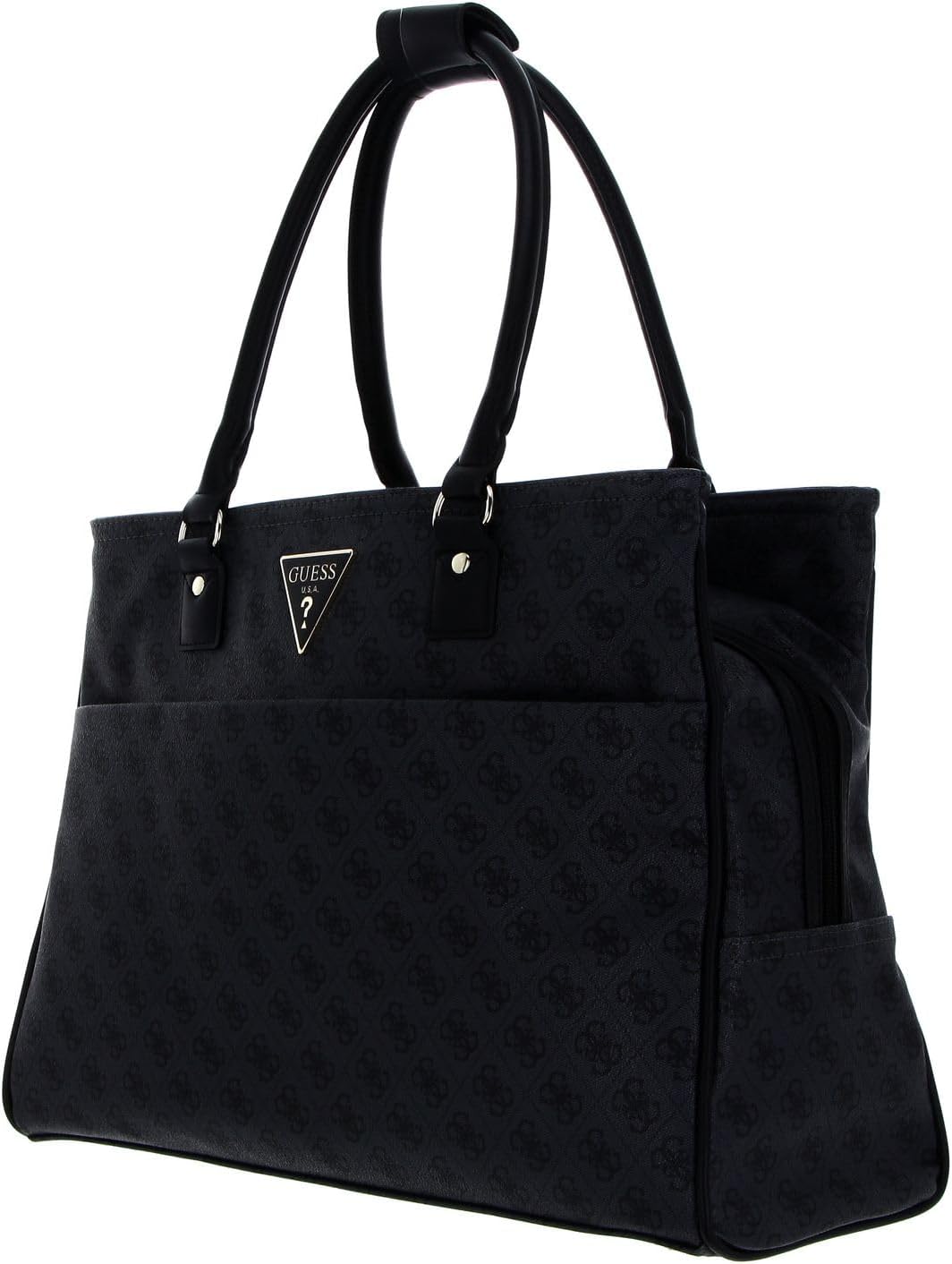 GUESS Damen Jesco Shopper Tote Bag Anthrazit, Kohlefarben