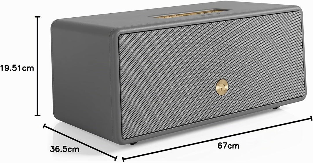 Audio Pro Drumfire-D2 - Ultra Kräftiger Multiroom Lautsprecher mit Bluetooth &amp; WiFi - Stereo Speaker