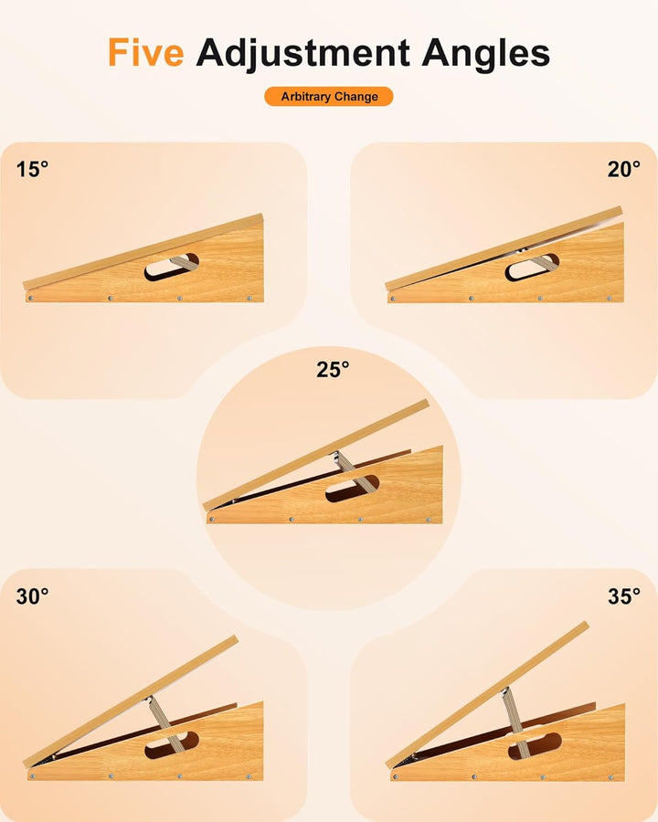 Schrägbrett aus Holz, verstellbares Neigungsbrett und Wadendehner, Stretch-Brett - extra seitliches