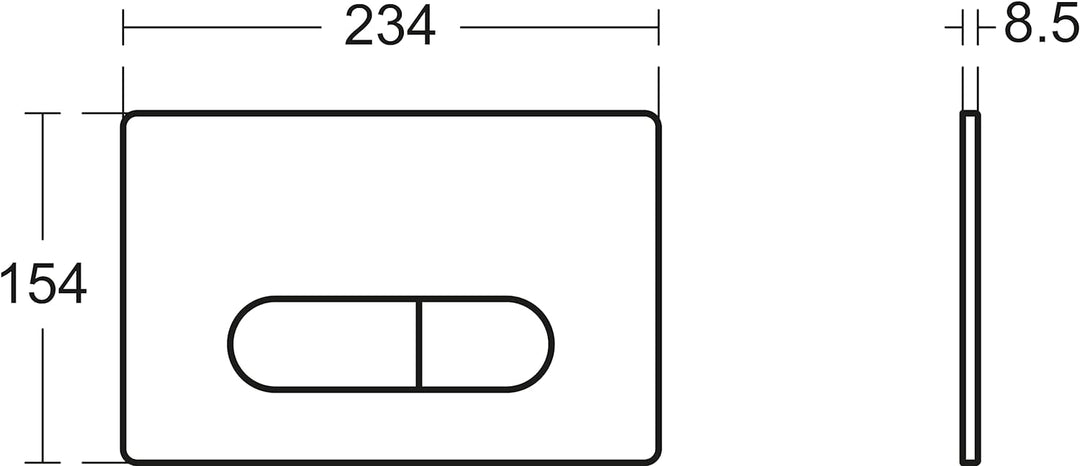 Ideal Standard R0117AA Oleas Betätigungsplatte