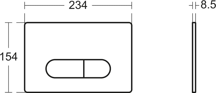 Ideal Standard R0117AA Oleas Betätigungsplatte