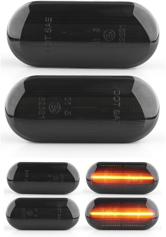 LIGHTDELUX Ersatz für 2 x LED Blinkleuchte Blinker Seitenblinker links rechts ohne Fehlermeldung Bla