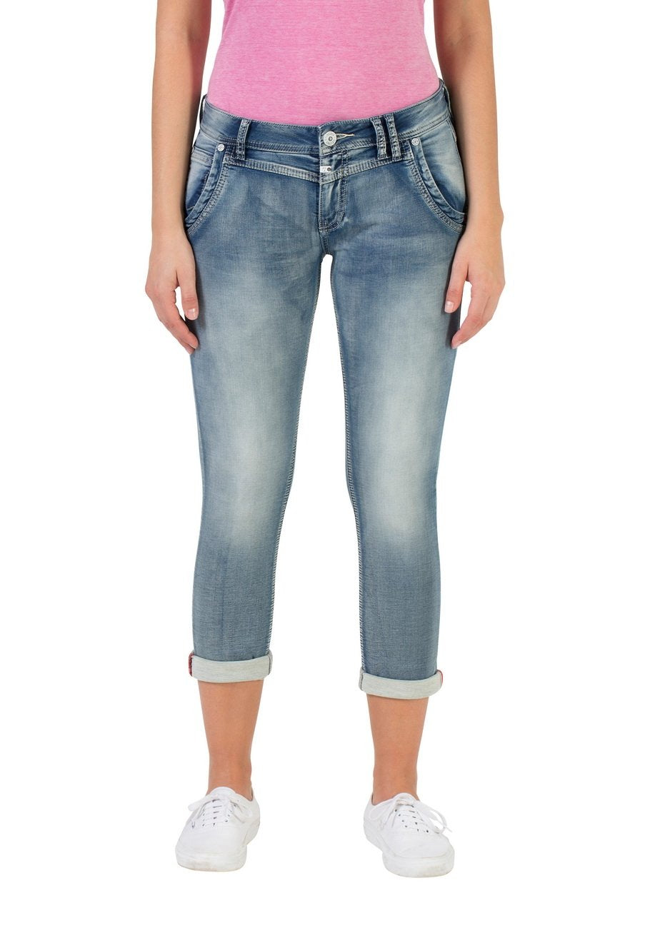Timezone Damen Nalitz Slim Jeans 31W Blau (Aqua Blue Wash 3039), 31W Blau (Aqua Blue Wash 3039)