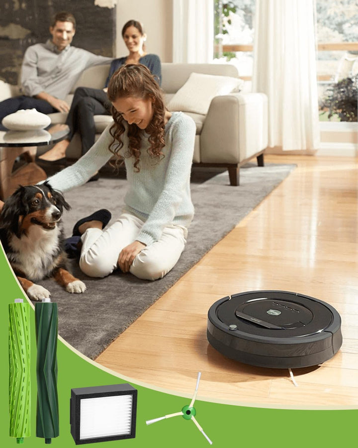 SOBEAU Zubehörset für iRobot Roomba i7 i7+ i3 i3+ i4 i4+ j7 j7+ i8 i8+ E5 E6 Staubsauger, Bürsten Er