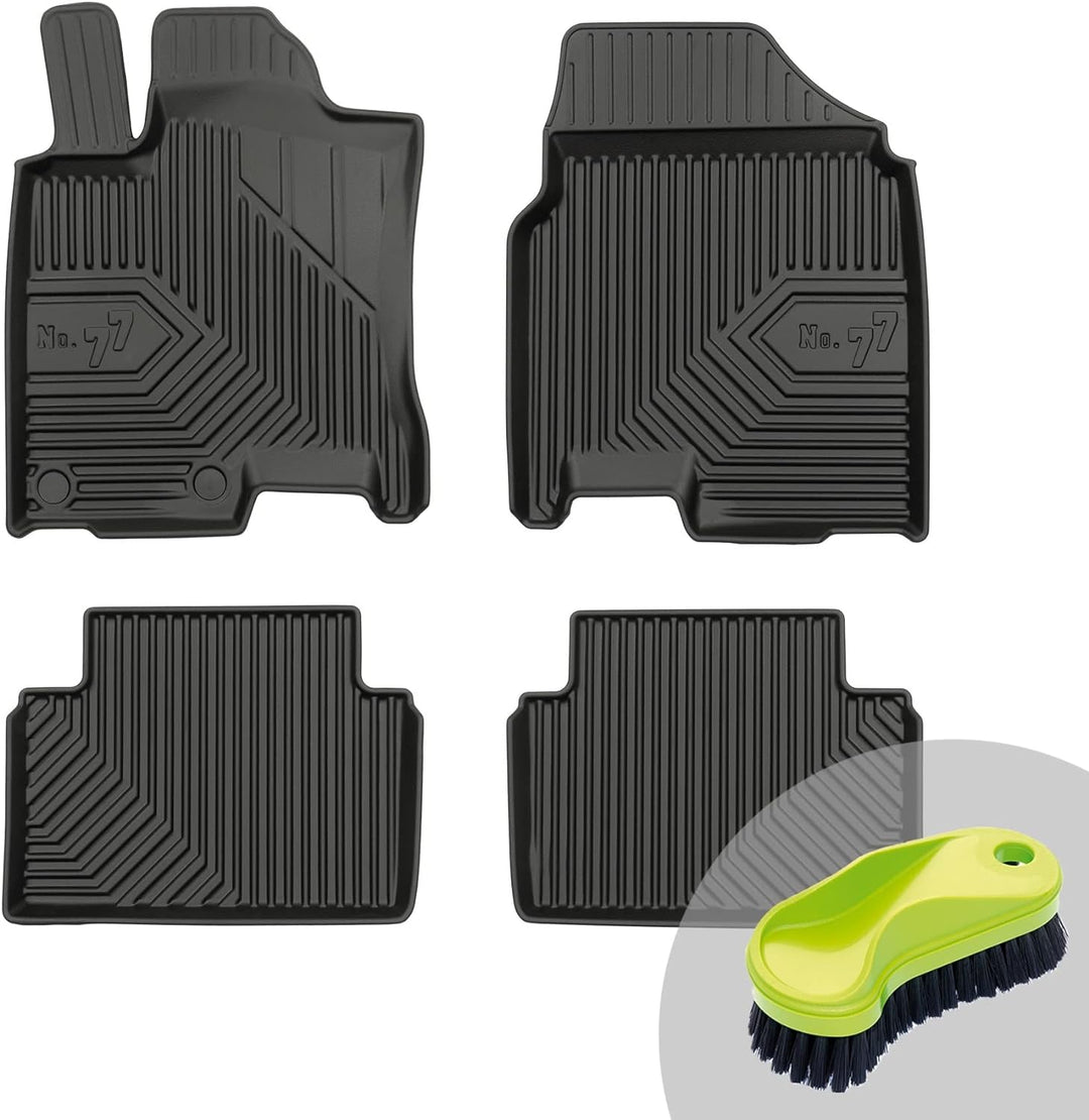 FROGUM No.77 Gummimatten Ganzjahresset von Auto Fussmatten Autofussmatten für Nissan Qashqai I Tekna