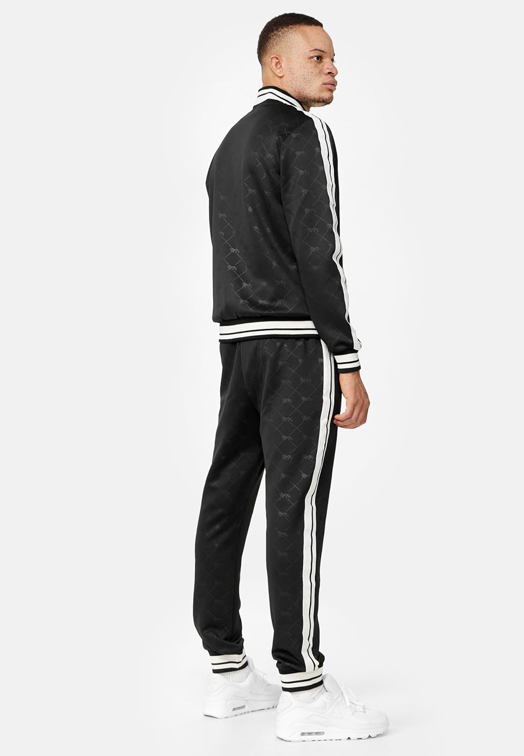 Lonsdale Herren Ashwell Trainingsanzug, Black/White