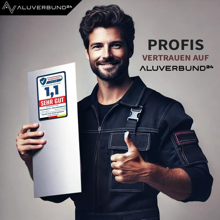 Aluverbund 24 Aluverbundplatte, Aluminium Platte, 3mm dick, Gold-Gebürstet/007, 40x150cm 40x150cm Go
