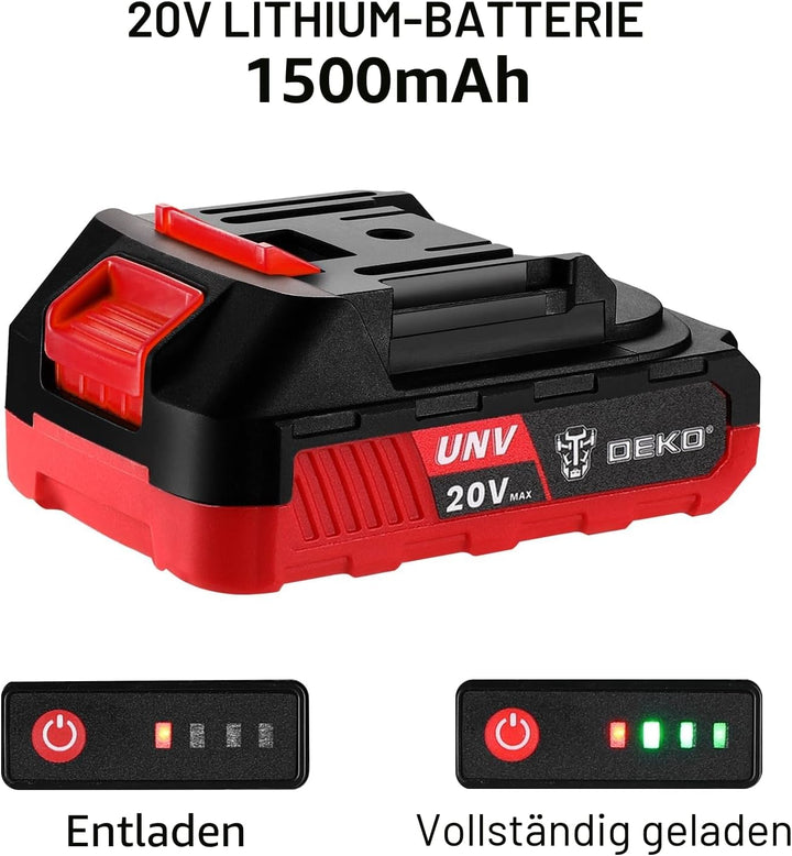 20 V Akkuschrauber für Damen:DEKOPRO 40 N.m Akku Schrauber mit Akku und Ladegerät，30 pcs Zubehör Boh