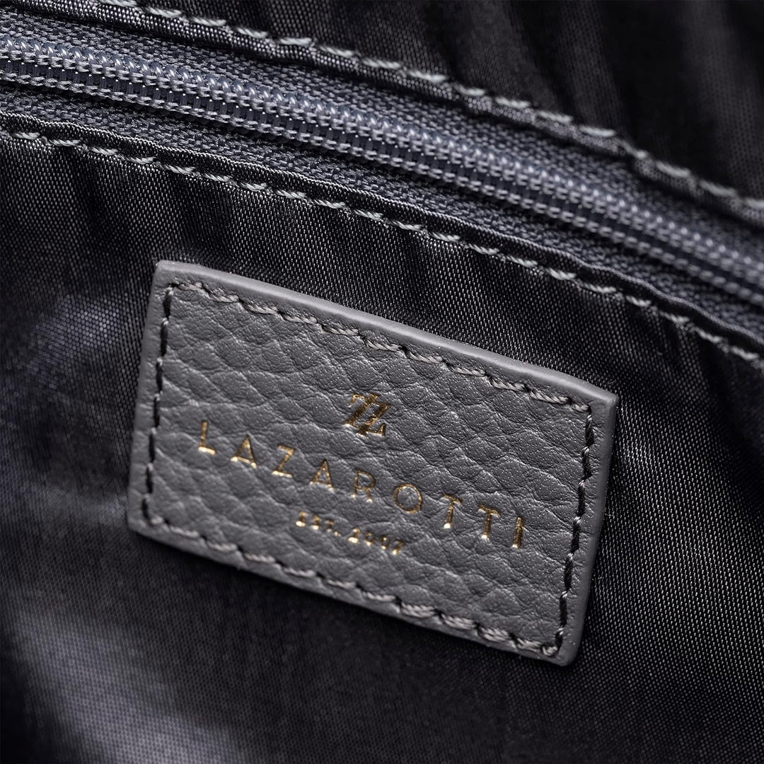 Lazarotti Bologna Leder Umhängetasche Damen | verstellbarer Schultergurt | mittelgrosse Crossbody Ba