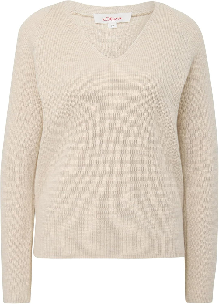s.Oliver Strickpullover mit Raglanärmeln 46 81w0 Beige, 46 81w0 Beige