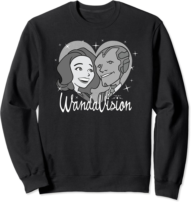 Marvel WandaVision Heart Retro 60s Sweatshirt