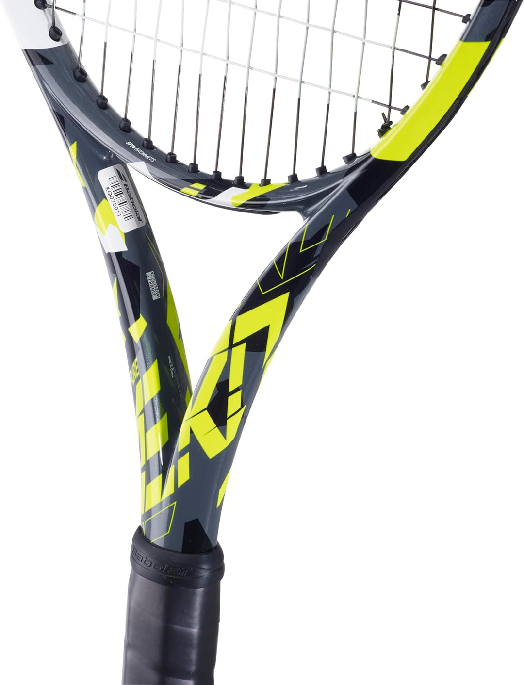 Babolat 102479-370 Pure Aero Tennisschläger, Grip 2, Grau/Gelb/Weiss