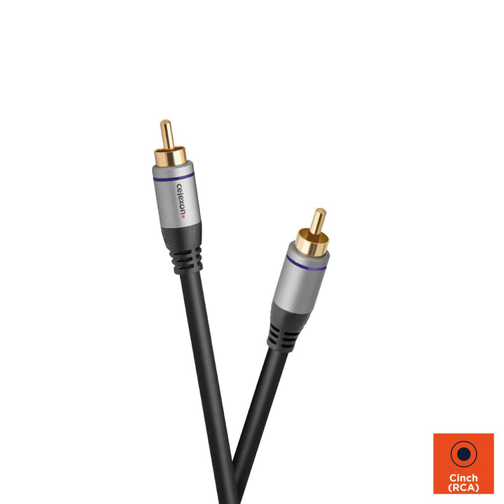 celexon Cinch Digital Audiokabel 1,5m - Plug &amp; Play - Cinch- auf Cinch-Kabel - Professional Line 1,5