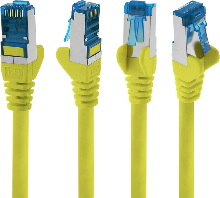 1aTTack.de Patchkabel – 10X 3m Ethernet, Netzwerk, Lan Kabel CAT6a (für Gigabit Netzwerke, Router, S