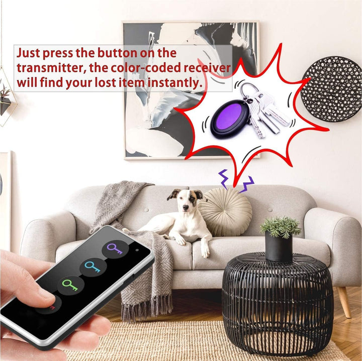 Schlüsselfinder Key Finder, Reyke Remote Finder Drahtloser RF-Gegenstandsfinder mit LED-Taschenlampe
