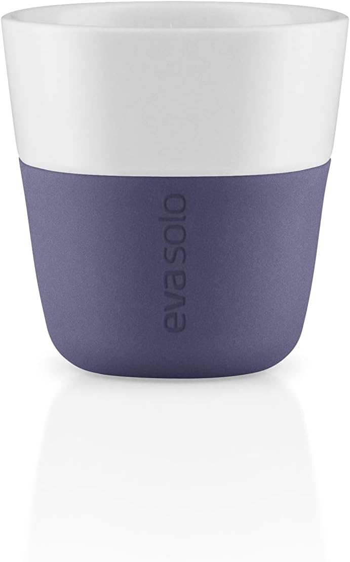 EVA SOLO | Espresso Becher | 80 ml | Gut zu halten durch Silikonbeschichtung | Spülmaschinenfest | V
