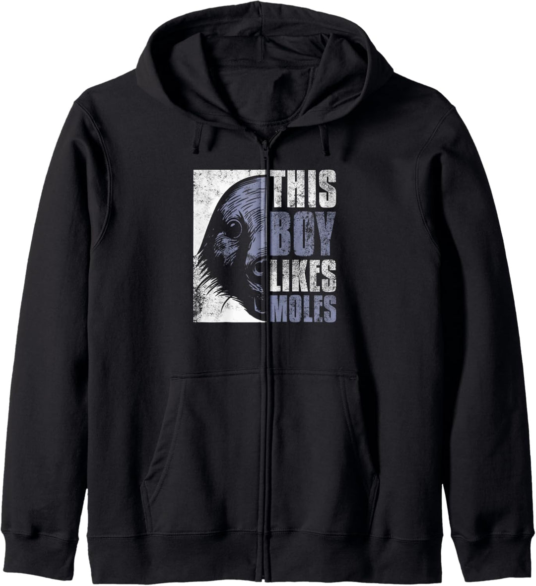 Junge mag Maulwürfe Lustiges Hobby Gärtner Design Kapuzenjacke