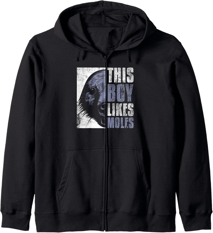 Junge mag Maulwürfe Lustiges Hobby Gärtner Design Kapuzenjacke