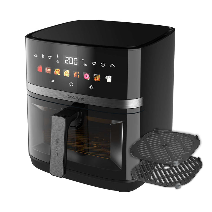Cecotec Heissluftfritteuse ohne Öl 8L Grillplatte - Grill - Doppelte Heizelemente - Air Fryer Cecofr