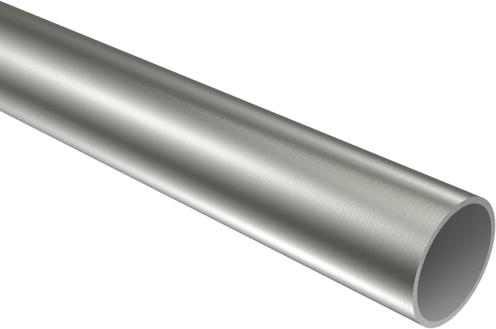 Interdeco Gardinenstange Edelstahl Optik 20 mm Ø 2-läufig Platon Verano, 100 cm, 100 cm