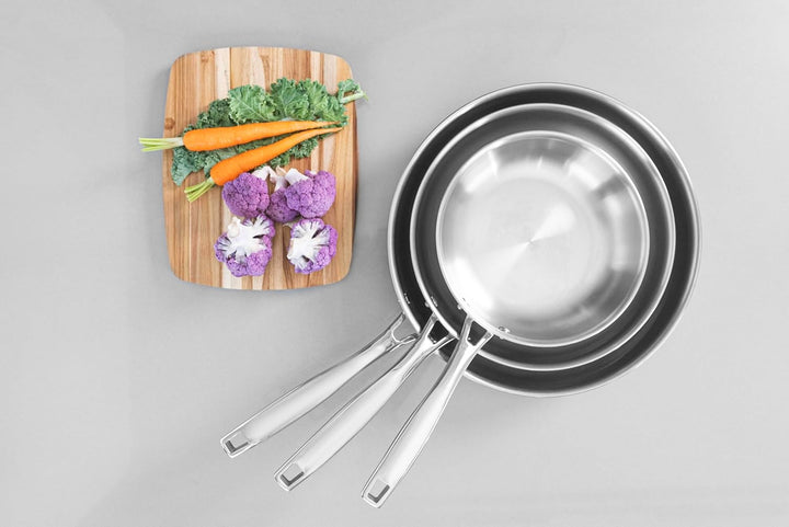 Tramontina Bratpfanne Grano, Ø 20 cm, Edelstahl, Induktion, Backofengeeigenet, spülmaschinengeeignet