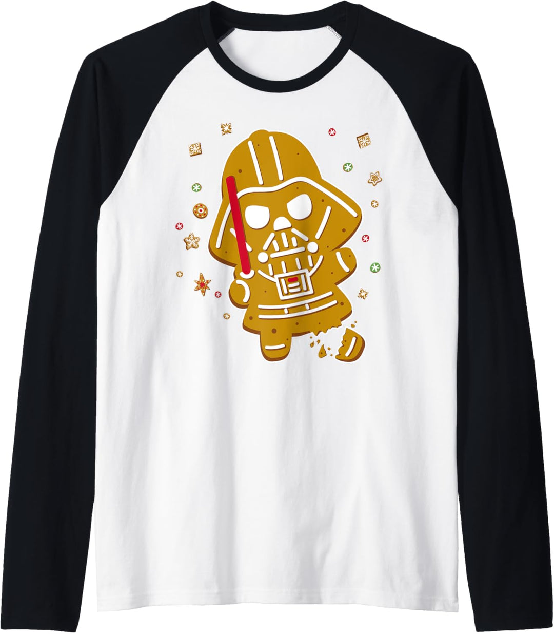 Star Wars Darth Vader Gingerbread Cookie Raglan