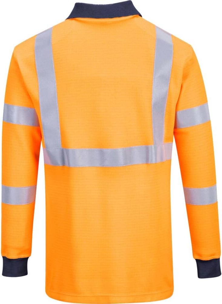 Portwest Flammhemmendes RIS Polo-Shirt, Grösse: XXXL, Farbe: Orange, FR76ORRXXXL