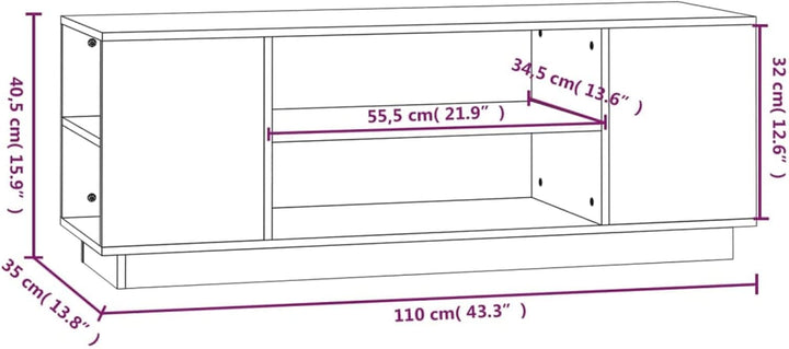 Tidyard TV Schrank Lowboard Fernsehschrank Fernsehtisch Sideboard HiFi-Schrank TV Möbel Tisch Board