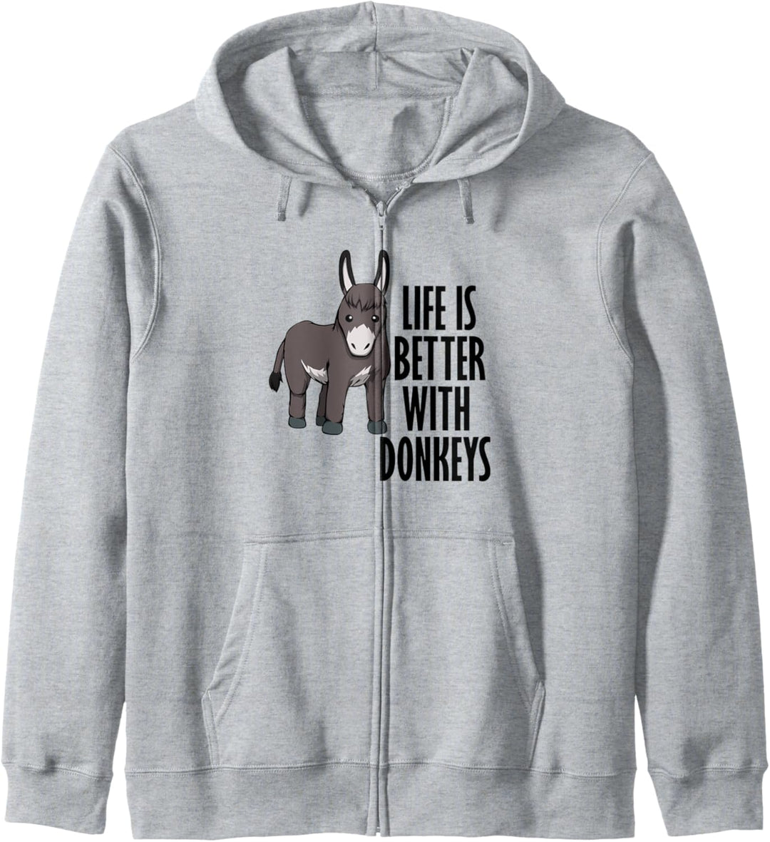 Baby Esel Leben lustiger Spruch Kapuzenjacke