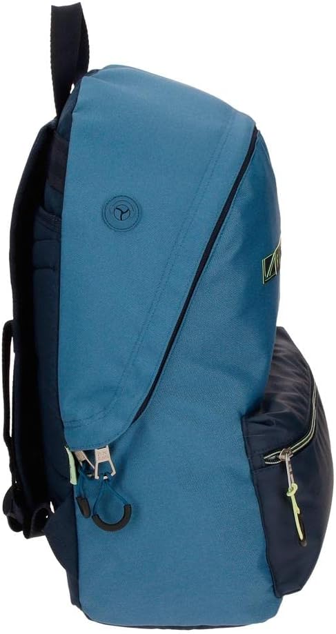 Pepe Jeans Duncan Schulrucksack, Blau, 31 x 44 x 17,5 cm, Polyester, 21,12 l Rucksack 44, Rucksack 4