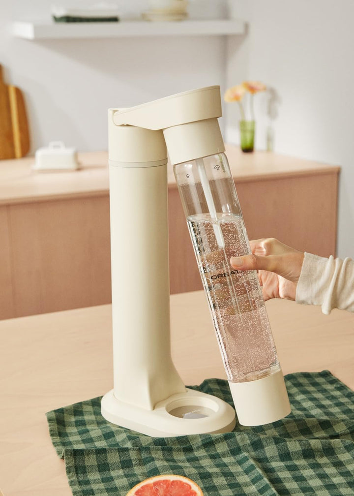 CREATE/SODA MAKER STUDIO/Wassersprudler 1L Cremeweiss/Keine CO2-Flaschen enthalten, kohlensäurehalti