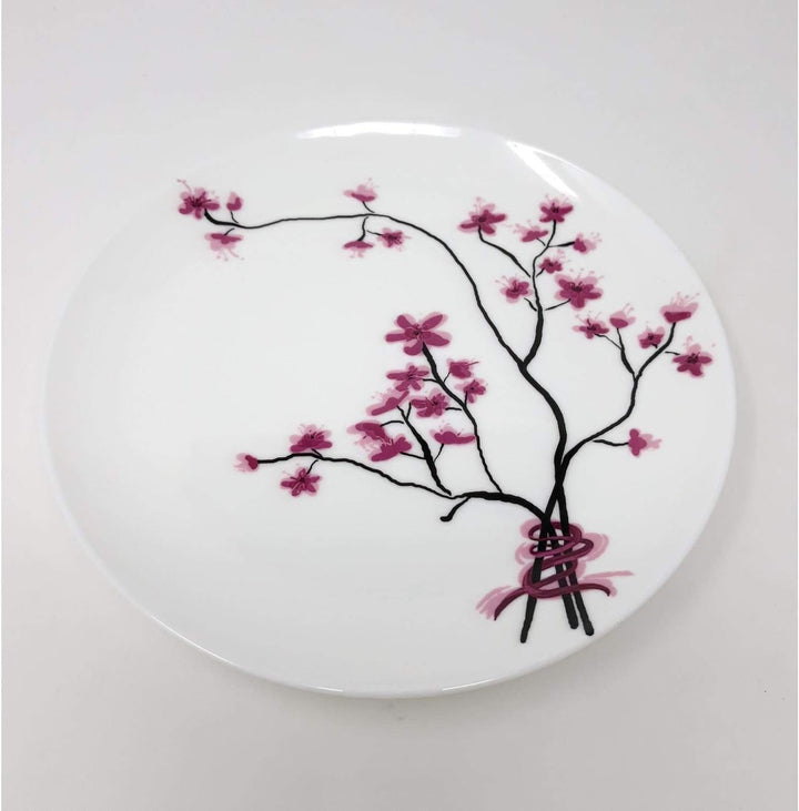 TeaLogic 6er Set Frühstücksteller, Kuchenteller Cherry Blossom D. 19cm Porzellan