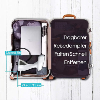 Homuserr Dampfglätter Steamer 2000W, LCD Tragbarer Dampfbügeleisen mit Dampfbürste, Schnelles Aufhei