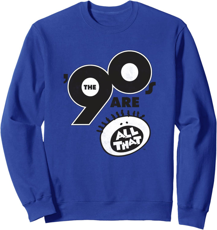 All That Nineties Black And White Logo Sweatshirt