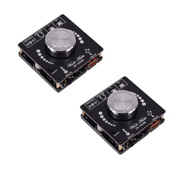 2PCS ZK-1002M MINI 2.0 100Wx2 5.0 Power Audio Amplifier Board Stereo AMP Amplifier AUX USB